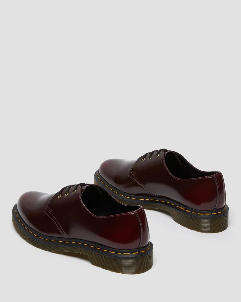 Men's Dr Martens Vegan 1461 Oxfords Shoes Pink / Red | AU 617ZUT